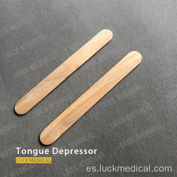 Depresor de lengua de madera desechable ecológica